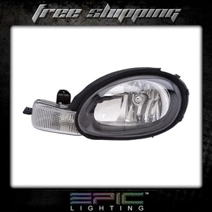 Fits 2000-02 Dodge Neon w/ Black Bezels Headlights Headlamps Left Driver Only - Picture 1 of 1