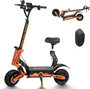 5600W 60V 27AH Foldable Electric Scooter Adult Dual Motor 11in Off-Road Tire hvl - Picture 1 of 23