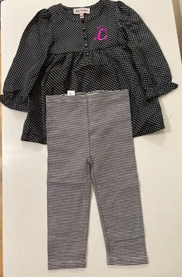 Juicy Couture Baby Girls 2 PC Top and Leggings Set Size 12/18M - Image 1 of 2