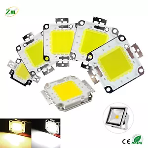 LED COB Chip 10W 20W 30W 50W 70W 100W White 12V-36V for Floodlight Super bright - Imagen 1 de 17