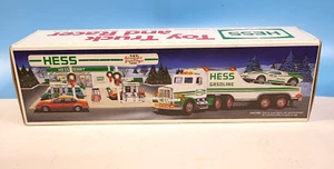 VINTAGE 1991 HESS GASOLINE LARGE TOY TRUCK AND RACER PROMOTIONAL TOY - Picture 1 of 9