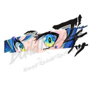 NEW JDM Anime Car Sticker Slap - Anime Girl Eyes Stars Wiafu Sticker - Picture 1 of 2