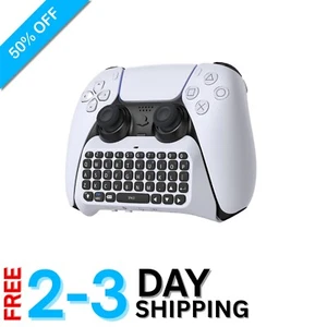 PS5 Wireless Chat Keyboard - Ergonomic Design with Built-in Speaker & Audio Jack - Picture 1 of 9