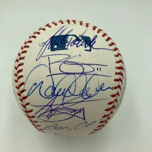 2009 New York Yankees World Series Champs Team Signed Baseball Derek Jeter JSA - Picture 1 of 12