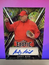 2023 Leaf Exotic Andy Reid Peacock Scope Auto 4/6 Chiefs