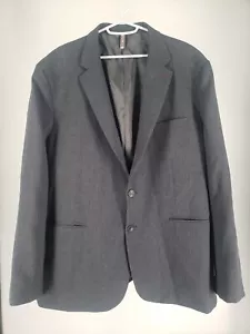 PAUL JONES Blazer 2XL Gray Suit Jacket Regular Fit Stretch Knit Sport Coat - Picture 1 of 11