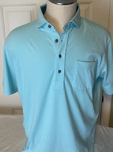Greyson Spirit Herren Golf Poloshirt Cattail Grün Medium Neu Sofortversand - Bild 1 von 2