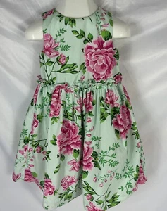 Gymboree Girl Size 6 Time For Tea Spring Summer Floral Lined Tulle Dress - Picture 1 of 8