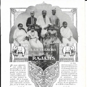 Les trésors des Rajahs - - Article de presse 1910 - Imagen 1 de 4