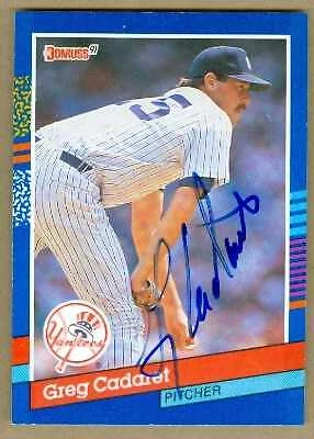 Greg Cadaret autographed baseball card (New York Yankees) 1991 Donruss #236 - Image 1 of 1