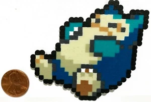 Snorlax Pokémon Mini Cuentas Sprite Perler Artkal Pixel Art Icono Retro Sol Luna - Imagen 1 de 1