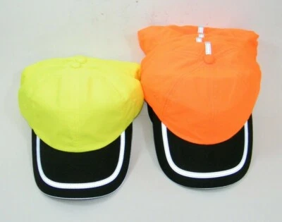 (7) GORRAS AUTORIDAD PORTUARIA ALTA VISIBILIDAD SOMBREROS C836A NARANJA/AMARILLO CON NEGRO Foto 1 de 4