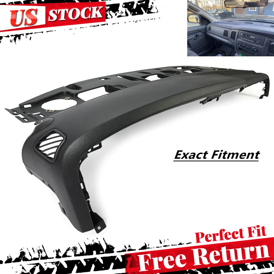 Mold Dashboard Dash Cover Replacement For 02-05 Dodge Ram 1500 2500 3500 Gray - Image 1 of 4