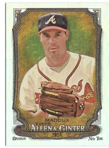 2024 Topps Allen & Ginter GREG MADDUX Silver Portrait -ATLANTA BRAVES- #220 - Bild 1 von 1
