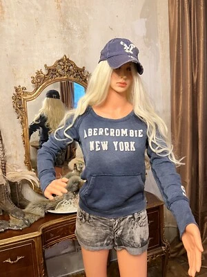 Sudadera Pullover De Colección Y2K Abercrombie & Fitch Envejecida Clásica Canguro Suave Foto 1 de 4