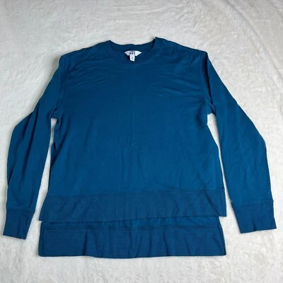 Sudadera Pullover JoyLab Azul Dobladillo Dividido Polar Talla Mediana Foto 1 de 4