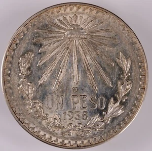 México - 1 Peso - 1938 - Plata .720 - Imagen 1 de 2