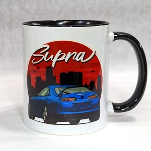 Taza de cerámica de 2 tonos Supra MK4 JDM clásico coche urbano horizonte de 11 oz - Imagen 1 de 1
