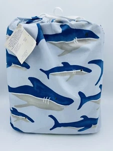 Pottery Barn Kids Shark & Turtle Full Sheet Set - 5 Piece - New With Tags - Picture 1 of 5