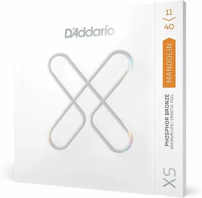 D'Addario XSM1140 Coated Phosphor Bronze Mandolin Strings,  Medium, 11-40 - Image 1 of 4