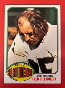 1976 Topps Fred Biletnikoff #25 Oakland Raiders casi nuevo (J25) - Imagen 1 de 2