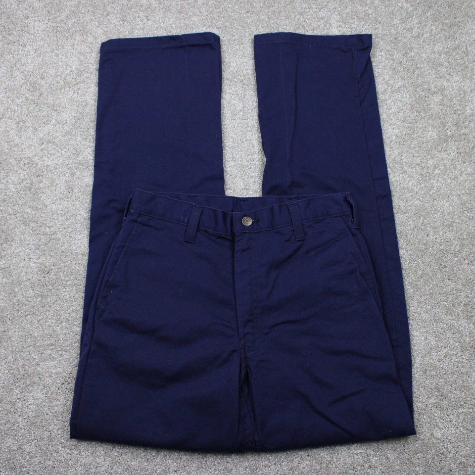 Pantalones Workrite FR 2112 Hombre 30x34 Azul Ignífugo Westex Indura Algodón Gato 2 Foto 1 de 4
