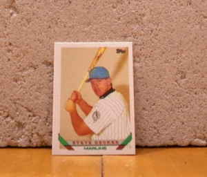 1993 TOPPS MINI 1" VARIANT BASEBALL CARD FLORIDA MARLINS STEVE DECKER - Picture 1 of 2