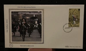 Jersey Boy Brigade Cachet First Day Cover. Year 1982. Youth Organizations - Picture 1 of 2