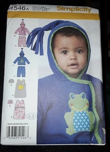 Simplicity Pattern 1546 Babies Knit Pants Jacket Sack & Hat Size XXS- L Uncut - Picture 1 of 2