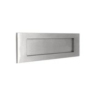 Briefplatte 12 Zoll viktorianisch strapazierfähig gefedert Satin Chrom Postplatte - Bild 1 von 2