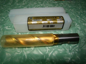 OSG/Sossner 53531 3/4" X 3/4" 2 FL SE SQR end mill HSS Cobalt TIN - Picture 1 of 6