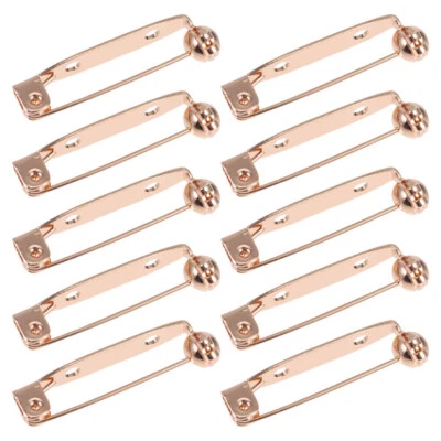 10 Pcs Lock Brooch Pin Safety Catches Backs for Jewelry Making - Image 1 of 4
