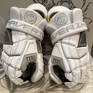 Maverik M5 Lacrosse Handschuhe Large Größe 13 weiß 2023 - Bild 1 von 14