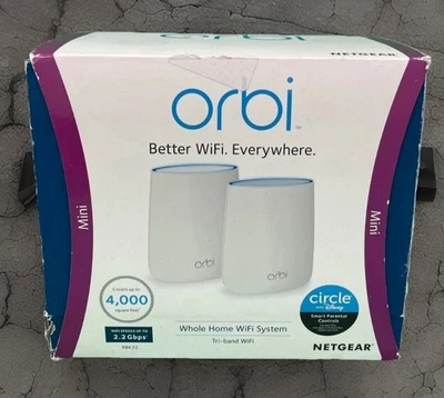 Netgear RBK22-100NAS Orbi AC2200 Tri-Band Whole Home WiFi System (2-Pack) - Image 1 of 2