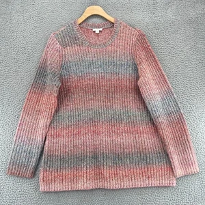 J Jill Sweater Womens Medium Pink Ombre Wool Blend Chunky Knit Pullover Casual - Bild 1 von 10