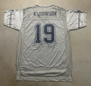 VTG REEBOK Keyshawn Johnson #19 Cowboys On Field NFL EQUIPMENT Youth XL - Picture 1 of 7