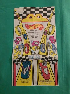 McDonalds Happy Meal Bag Mattel Barbie Hot Wheels 1995 Vintage NOS Collectible - Picture 1 of 5