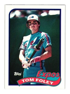 1989 Topps #529 Tom Foley Montreal Expos - Picture 1 of 2