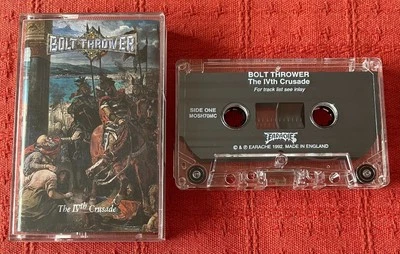 BOLT THROWER - VERY RARE UK CASSETTE TAPE - THE IVTH CRUSADE (4TH/FOURTH) - Image 1 of 4