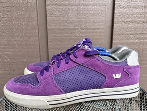 Vintage Supra Vaider Low | Mens Sz 13 Skate Royal Purple White Athletic Rare - Picture 1 of 11