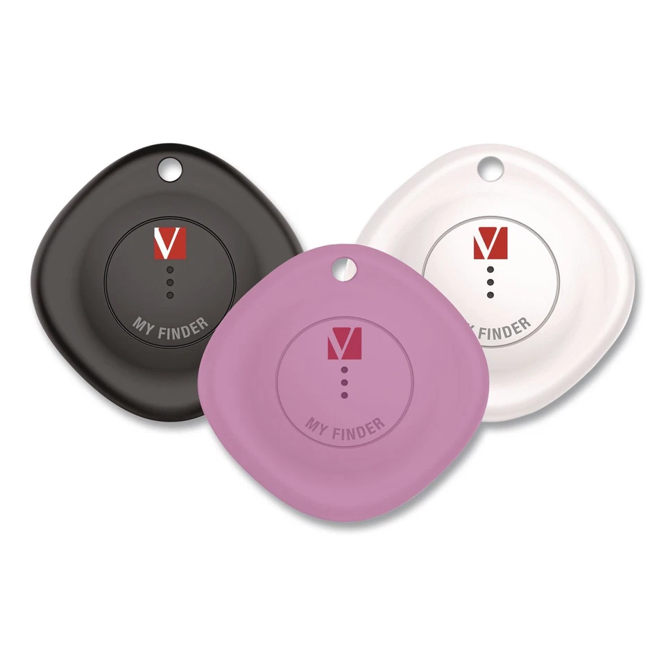 My Finder Bluetooth Tracker for Apple iOS Black/Purple/White 3/Pack 32132 - Image 1 of 1