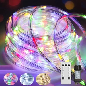 LED Lichtschlauch Lichterkette Strom Lichterschlauch Garten Außen Innen Party DE - Bild 1 von 144