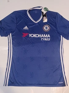 Nueva camiseta de fútbol Adidas para hombre L Chelsea 2015/2016 Home Yokohama Tires logotipo de león - Imagen 1 de 14