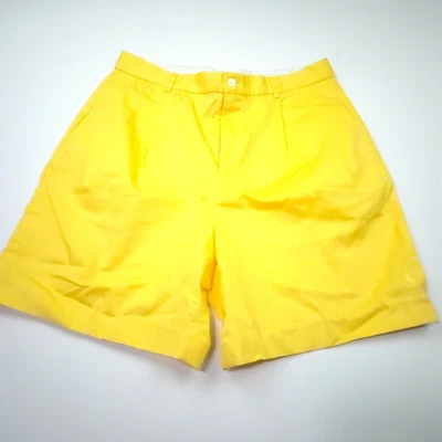 NUEVO- Pantalones Cortos de Golf Ralph Lauren Para Mujer -4- Amarillo Clásico Estilo Chino - Polo PONY Foto 1 de 4