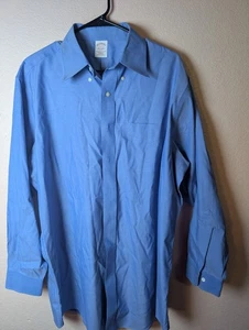 Brooks Brothers Size 17 1/2 - 33 Blue Non-Iron The Original Polo Shirt - Picture 1 of 6