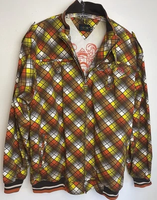 Coogi Australia Men’s 3X Celebrity Plaid Jacket Zip - Image 1 of 4