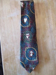 Looney Tunes Tasmanian Devil Multi Color Paisley Mens Tie~Looney Tunes Mania - Picture 1 of 7