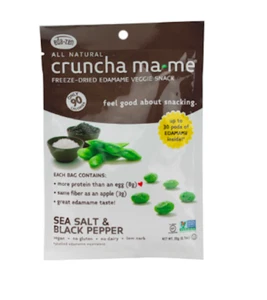 Snacks Keto: Eda-Zen baja en carbohidratos sal y pimienta seca Edamame 4 quilates (4 carbohidratos) - Imagen 1 de 2