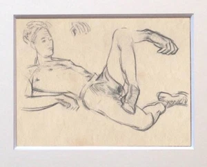 Nude Drawing Nude Sketch Duncan Grant British English Deco Art 1930s Erotic - Picture 1 of 3