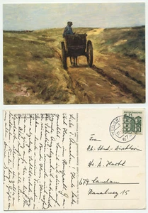 01441 - Max Liebermann: In den Dünen - Ansichtskarte, gelaufen 20.1.1966 - Bild 1 von 1